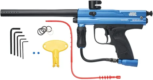 Vista 16 de Mercury Rise Marcador de Pistola de Paintball Semiautomático Hail Calibre .68 Granizo Negro
