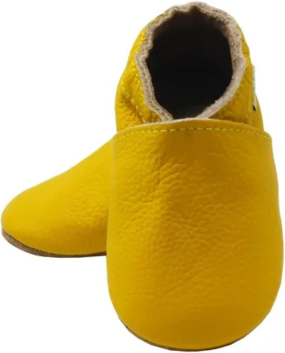 Vista 6 de SAYOYO Leather Infant Slippers Toddler Soft Sole Shoes First Walker Crib Shoes Baby Moccasins for Boys and Girls