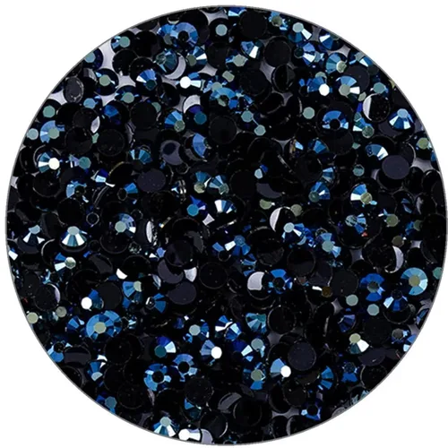 Vista 37 de 3000 piezas de diamantes de imitación de parte posterior plana SS6/2 mm de vidrio transparente AB, gemas redondas de cristal para arte de uñas