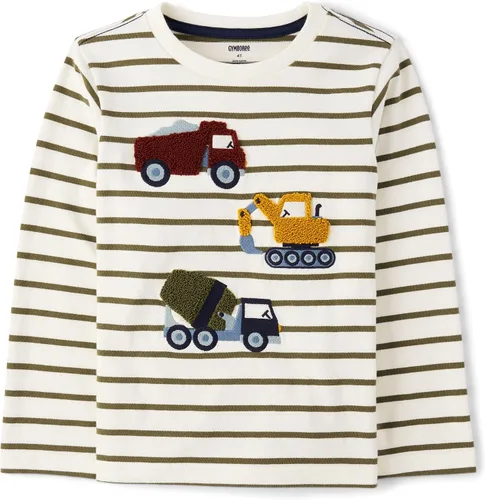 Vista 8 de Gymboree Camisetas de manga larga con gráficos bordados para niños y niños pequeños Cabaña de Navidad