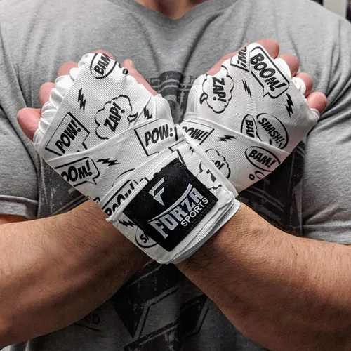Vista 38 de Forza Sports Vendas de boxeo y MMA estilo mexicano de 180" Concientización sobre el autismo Azul