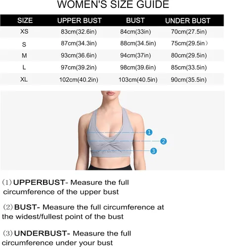 Vista 5 de Aoxjox Sujetadores deportivos Twist para mujer, entrenamiento, fitness, elegancia, cuello en V, espalda cruzada, yoga, ombliguera