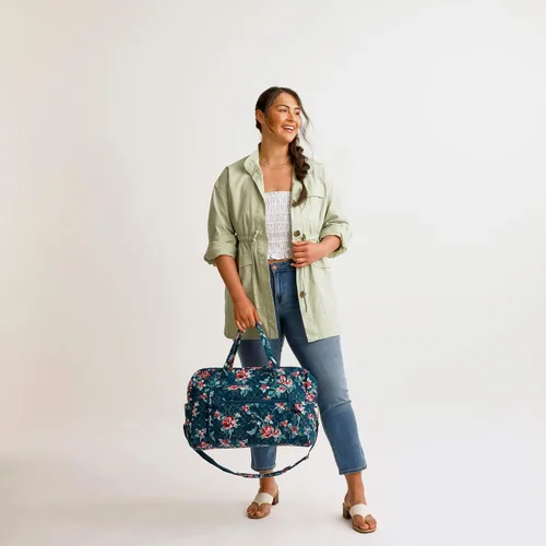 Vista 6 de Vera Bradley Bolsa de viaje Grand Weekender de algodón