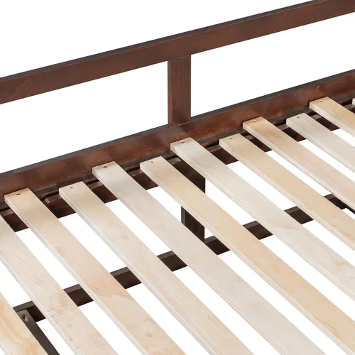 Vista 8 de MERITLINE Sofá cama con nido y dos cajones, sofá cama extensible para dormitorio, sala de estar, espresso