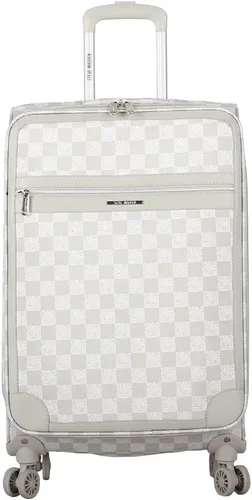 Vista 47 de Steve Madden Equipaje de diseñador, Chalet Gris Claro, Juego de maleta giratoria ligera expandible de 3 piezas - Juego de viaje