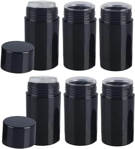 Vista 9 de Paquete de 10 recipientes de desodorante vacíos con barra de llenado de plástico para desodorante, tubo de bálsamo labial, tubos desodorantes