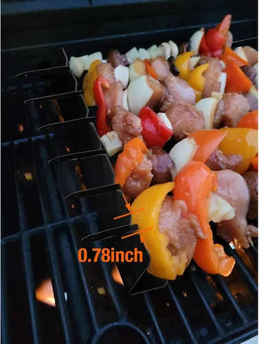 Vista 4 de Kabob - Juego de 2 brochetas de acero inoxidable
