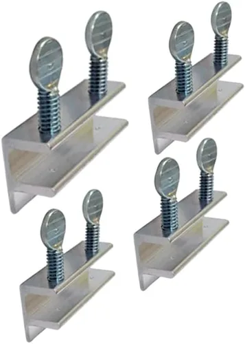 Vista 27 de QCAA Cerradura de Seguridad para Ventana Corredera Única Pequeña, Aluminio, Revestimiento Negro, Paquete de 4, Fabricado en Taiwán