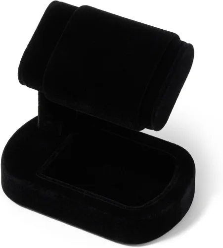 Vista 5 de Oirlv Soporte de exhibición de reloj individual Soporte de reloj de pulsera Negro