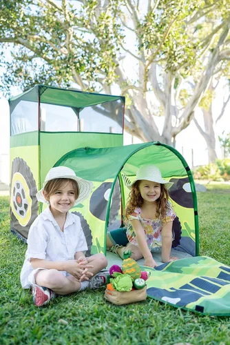 Vista 6 de Pacific Play Tents 20463 Tractor Play House Tent 56" x 45" x 28