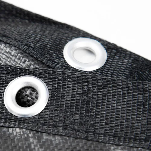 Vista 9 de Defender Cubierta para alberca enterrada, de malla resistente, rectangular, para invierno., Negro