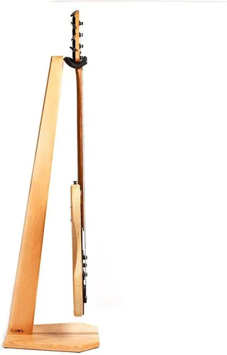 Vista 2 de Ruach GS-6 Soporte de madera para guitarra bajo - Hecho a mano de cereza y nogal