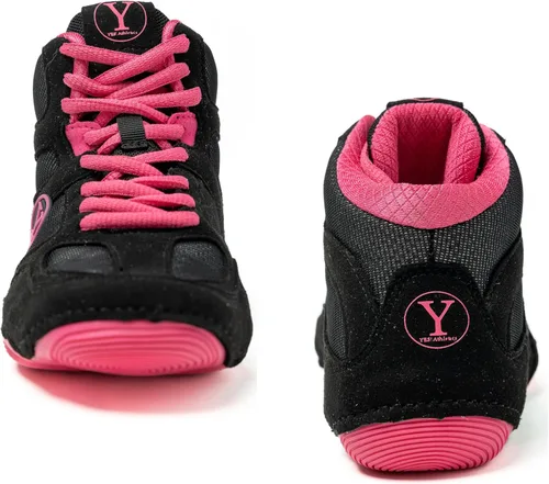 Vista 7 de Yes! Athletics Defiant2 - Zapatos de lucha libre para mujer, suela de goma 100% antideslizante, zapatos de boxeo ligeros para mujer, MMA duraderos