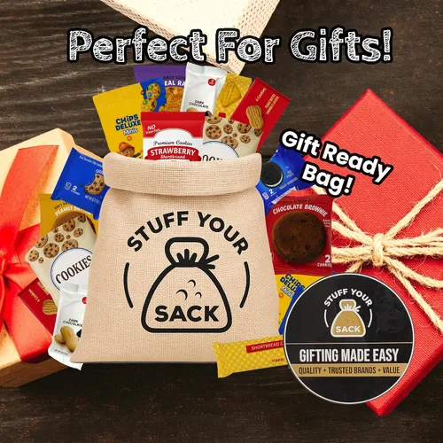Vista 4 de Stuff Your - Paquete variado de galletas y aperitivos surtidos para adultos y niños, paquete de cuidado universitario, regalo para amantes