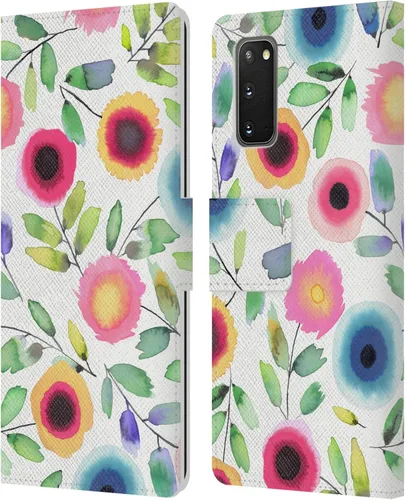 Vista 68 de Head Case Designs Officially Licensed Ninola Ditsy Flowers Yellow Nature Bold Leather Wallet Case Compatible with Samsung Galaxy A07 4G