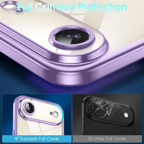 Vista 845 de Supdeal Funda cristalina transparente para iPhone 11, [No se amarillea] [Protección de la cámara] [Probado contra caídas de grado militar] Funda