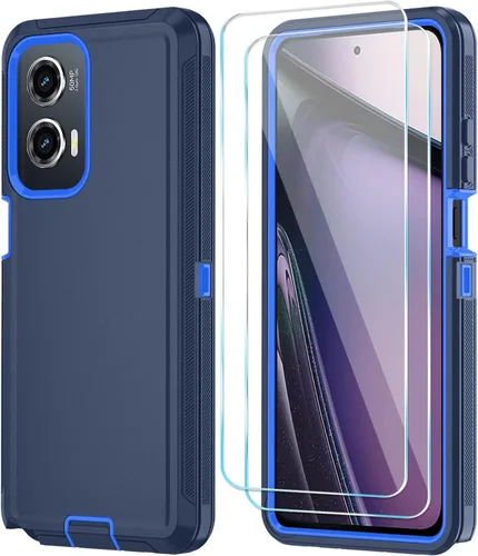Vista 9 de Qinmay Funda para Motorola Moto G Stylus 5G 2024 con protector de pantalla HD, resistente, a prueba de golpes y caídas, funda de 3 capas para Moto G