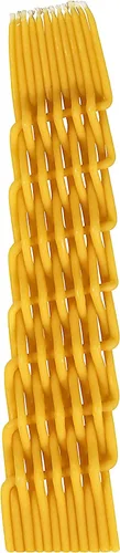 Vista 5 de Vela Havdalah trenzada de cera de abejas – Trenza gruesa y redonda – Cera de abejas bañada a mano – 2 x 11 pulgadas – Regalo de Shabat Judaica – por