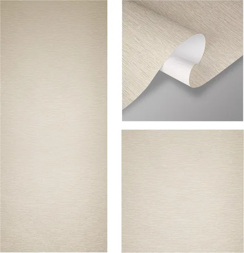 Vista 3 de A&F Rod Décor - Creamy Villa - Panel de riel único extensible de 6 paneles de 70 a 130 pulgadas de ancho x 94 pulgadas de alto, ancho del panel 23.5