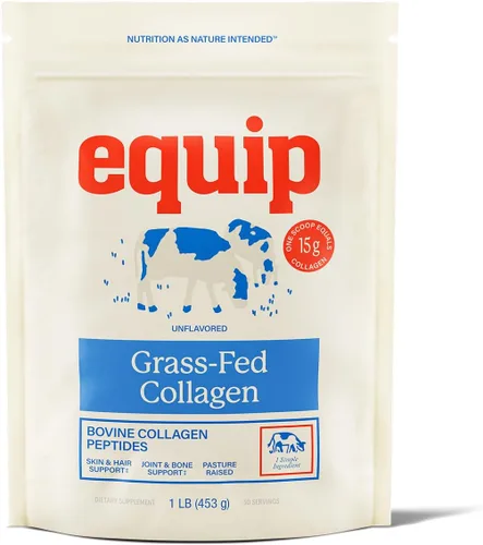 Vista 8 de Equip Foods Polvo de colágeno alimentado con pasto Péptidos de colágeno bovino hidrolizados con aminoácidos Colágeno de carne de res