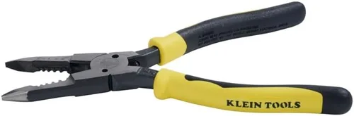 Vista 4 de Klein Tools J206-8C Alicates de punta larga multiuso con resorte, fabricados en Estados Unidos, acero forjado con mangos Journeyman de material dual