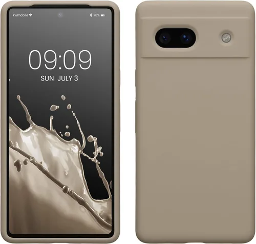 Vista 211 de kwmobile Funda Compatible con Google Pixel 6 Pro - Funda de Teléfono de Silicona TPU con Acabado Suave - Azul Caribe