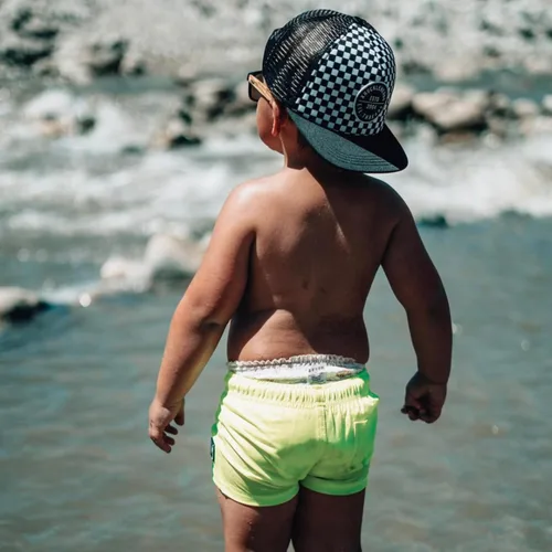 Vista 6 de Born to Love - Gorra de béisbol para niño y bebé con visera, en color blanco y azul