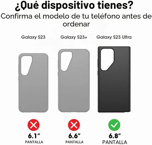 Vista 2 de Alpha Flex - Protector de pantalla antimicrobiano para Samsung Galaxy S23 Ultra