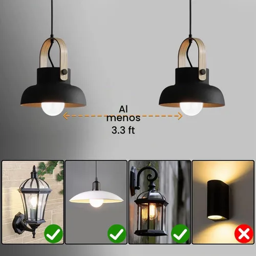 Vista 6 de Bombillas de anochecer a amanecer de 25 vatios, bombillas LED A19 de 3 vatios con cubierta transparente E26, iluminación automática