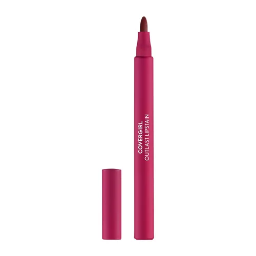 Vista 20 de Covergirl Outlast, 05 All-Star, Lipstain, aplicación suave, punta precisa similar a un bolígrafo, a prueba de transferencia, acabado teñido