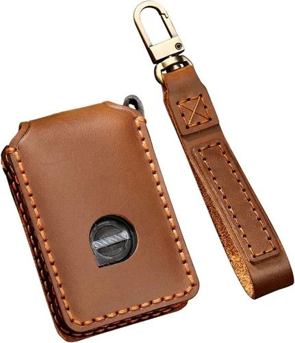Vista 9 de SANRILY Funda inteligente para llave Volvo 2021 con control remoto sin llave de protección completa, Negro, Mediana