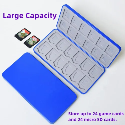 Vista 4 de 24-Slot Switch Game Card Case Compatible with Nintendo Switch Games or SD Cards, Switch Game Card Storage Holder Suitable for Switch, Lite & OLED
