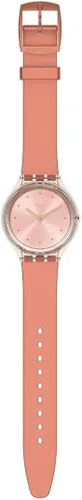 Vista 2 de Swatch Essentials SVOK108 - Correa de silicona de cuarzo suizo color rosa