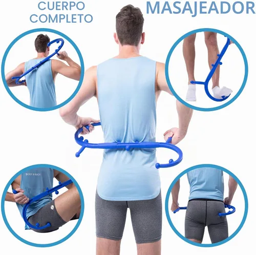 Vista 4 de Herramienta para automasaje Body Back Company, terapia de punto de activación, Azul