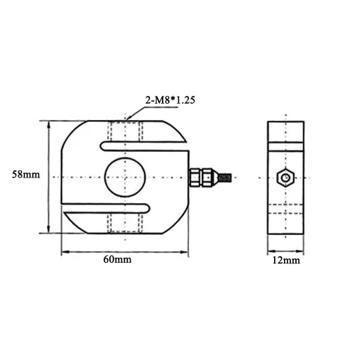 Vista 5 de ATO Célula de carga de 44.1 lbs, célula de carga de tensión y presión Tipo S Sensor de célula de carga Sensor de célula de carga Clase de protección