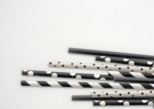 Vista 4 de Pomp Pajitas de papel decorativas 100% biodegradables con temática navideña, de larga duración, calidad prémium y ecológica, tamaño estándar