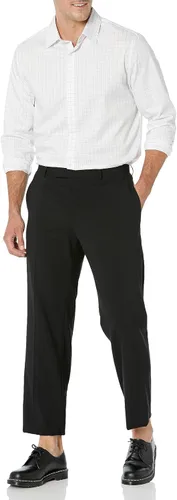 Vista 7 de Tienda Essentials Camisa de vestir elástica de manga larga ajustada para hombre
