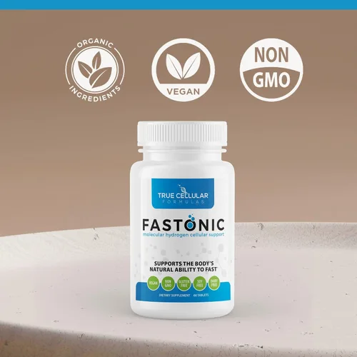 Vista 3 de True Cellular Formulas Fastonic Suplemento de hidrógeno molecular, nivel Elite de porciones H2-60 (60 tabletas) sin OMG, sin gluten, sin soja, ayuno