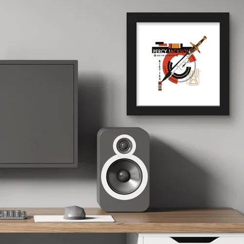 Vista 5 de Trends International Gallery Pops Disney Percy Jackson and the Olympians - Póster de pared con insignia Riptide de 12.00 x 12.00 pulgadas, versión