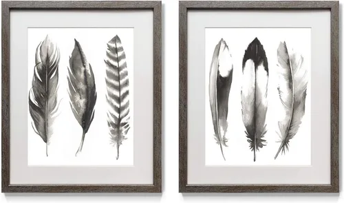 Vista 34 de Renditions Gallery Antique Coral in Navy (1) 2 Piece Framed Artwork Set, Underwater Ocean Themed Pair, Blue, Modern Distressed Silver Frame, White