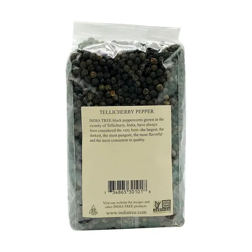 Vista 4 de India Tree Pimienta Tellicherry, 11 oz