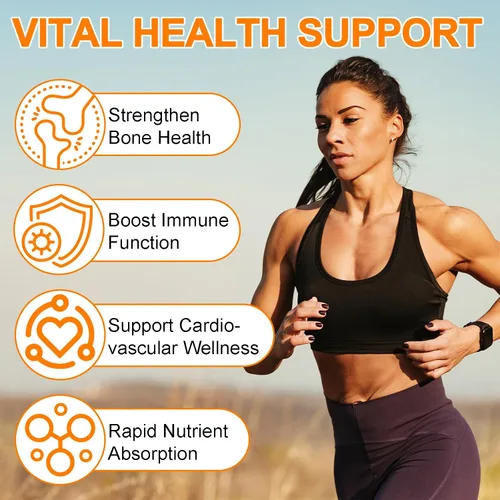 Vista 7 de Daiasns Vitamina D3 5000 UI y K2 (MK-7) 120 mcg 2.0 fl oz gotas con aceite MCT Omega 3, suplementos líquidos de vitamina D3 y K2 - Suministro de 2