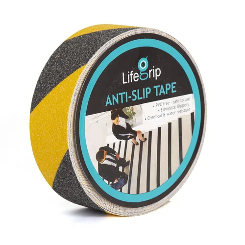 Vista 19 de Lifegrip - Cinta de tracción antideslizante, cinta de fricción de 1 pulgada x 15 pies, el mejor agarre, adhesivo abrasivo para escaleras, peldaños