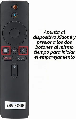 Vista 3 de Mando a distancia para Xiaomi Mi Box S Reemplazo de control remoto para Xiaomi Mi Box S con Bluetooth y control remoto por voz