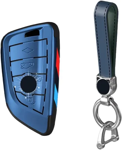 Vista 16 de Smart Remote Key Case Funda protectora para BMW 2 5 6 7 X1 X2 X3 X5 X6 Series con llavero