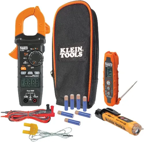 Vista 11 de Klein Tools CL320 - Medidor de pinza digital de HVAC, rango automático de 400 amperios CA, voltaje AC/DC, TRMS, microamperios de CC, resistencia