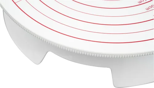 Vista 27 de Restaurantware Pastry Tek - Tocadiscos para tartas de 12 pulgadas, 1 soporte giratorio resistente para tartas, base antideslizante con interruptor