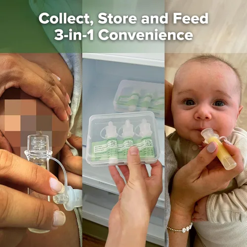 Vista 7 de haakaa Colostrum Collector Kit for Collecting & Newborn Feeding, 4ml-2pcs