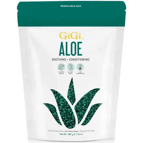 Vista 13 de GiGi - Perlas de cera dura para depilación Infused with Essential Oils, Soothing Formula for Gentle Facial & Delicate Area Waxing Stripless