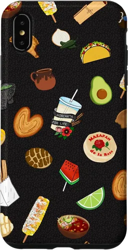 Vista 11 de Funda para iPhone 14 Pro Black Antojitos Mexican Food Latino Tacos Pan Dulce